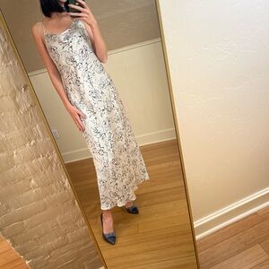 Gilligan & O'Malley Black and White Floral Maxi Dress